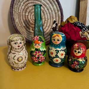 Wooden Russian Nesting Dolls/Babushkas